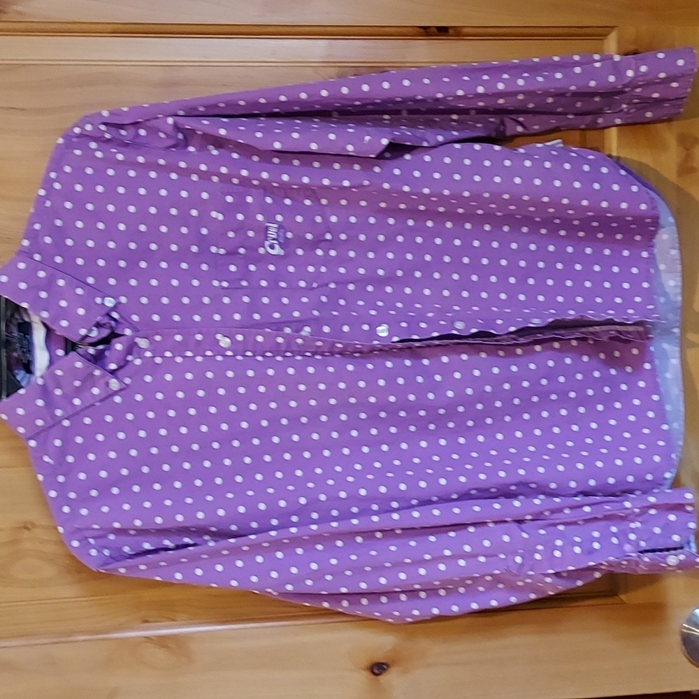 Cruel Girl western shirt polka dot Medium